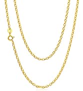 Alexander Castle 9ct Yellow Gold Oval Belcher Chain Necklace - 3.9g - 18