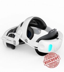 TRANSNOVO for Meta Quest 3 Head Strap with Battery