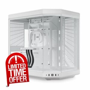 HYTE Y70 Upgraded Modern Aesthetic Dual Chamber Panoramic Tempered Glass Mid-Tower ATX Computer Gaming Case with PCIE 4.0 Riser Cable Included