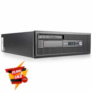 HP EliteDesk 800 G1 SFF Quad Core i5-4570 3.20GHz 8GB 256GB SSD DVDRW WiFi Windows 10 Professional Desktop PC Computer (Renewed)