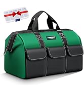 WINHUNT Electrician Tool Bag, Waterproof, Professional Tool Bag with Wide Open Compartment & Larg...
