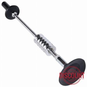 idaXL Suction Cup Slide Hammer 59cm - Carbon Steel Vehicle Dent Puller with Strong Rubber Vacuum Grip and Manual Control for Car Panel Repai