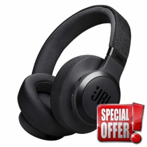 JBL Live 770NC Wireless Over-Ear Headphones with Noise Cancelling Technology and up to 65 hours Battery Life