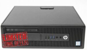 HP EliteDesk 800 G2 SFF Quad Core i5-6500 32GB DDR4 256GB + 1000GB WiFi Windows 11 Professional Desktop PC Computer (Renewed)