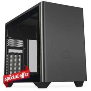 Cooler Master MasterBox NR200P V2 Mini ITX Computer Case - Glass Side Panel