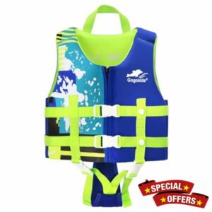 Gogokids Swim Vest Float Jacket - Kids Swimming Training Flotation Buoyancy Swimsuit with Adjustable Safety Straps for 15-35kg Child