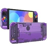 eXtremeRate Full Set Shell for Nintendo Switch OLED, Console Back Plate & Kickstand, NS Joycon Ha...