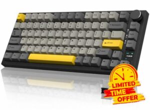 YINDIAO Ajazz AK820 PRO Mechanical Keyboard with TFT Smart Display&Knob