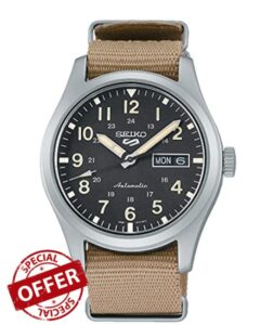 Seiko Men's Analogous Automatic Watch with Nylon Strap SRPG35K1