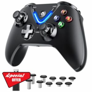 RALAN Black Wireless Controller with Paddles for Windows PC
