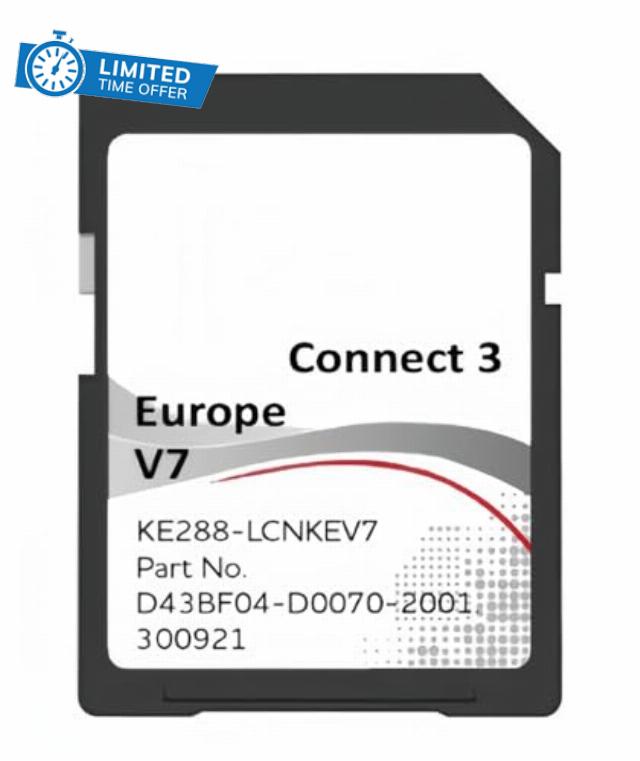 SD CARD for Nissan Connect 3 V7 QASHQAI JUKE NOTE MICRA UK MAP 2023/24 FINAL VERSION D43BF04-D0070-2001