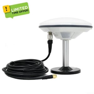 Emiif GNSS Surveying Antenna With LNA QT151+M90SD+Cable SMA High Gain RHCP Polarization(QT151+M90SD+Cable SMA)