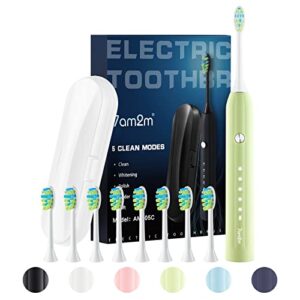 Sonic Toothbrush with 8 Brush Heads