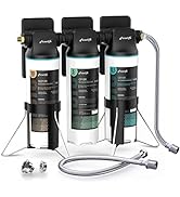 Frizzlife DS99 Countertop Water Filter System, Stainless Steel Faucet Water Filtration