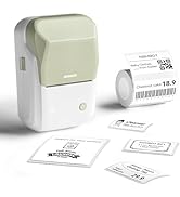 NIIMBOT B1 Label Maker with 1 Roll Tape, 2 Inch Portable Bluetooth Label Printer, 20-50mm Printin...