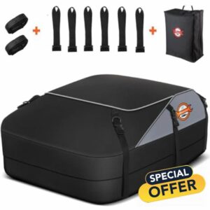 Sailnovo Roof Box Roof Bag 580L/20 Cubic Waterproof Car Roof Bag with 6 Door hooks