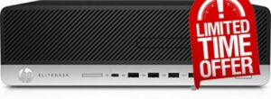 HP Elitedesk 800 G3 SFF Desktop i5 7500 3.40 GHz 16GB RAM 512GB NVMe M.2 SSD Intel HD Graphics 630 Win 10 Pro MAR (Renewed)