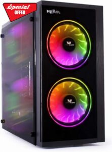 Veno Scorp Budget Gaming PC Intel Core i5-16GB RAM - 500GB HDD – GT 710 2GB NOVA ARGB Gaming Case - WINDOWS 10(Renewed)