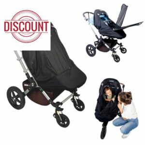 SnoozeShade Plus Extra (6-9m to 3 Years) Universal Fit Baby and Toddler Buggy & Stroller Sun Shade and Sleep Aid for Pushchairs | Safely Blocks up to 99% of UV