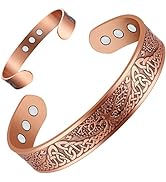 Vicmag Copper Magnetic Bracelet for Men 3500 Gauss Magnets Brazaletes 100% Solid Pure Copper Jewe...