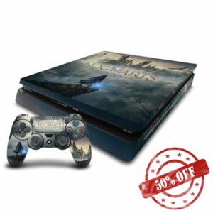 Head Case Designs Officially Licensed Hogwarts Legacy Key Art Graphics Vinyl Sticker Gaming Skin Decal Cover Compatible With Sony PlayStation 4 PS4 Slim Console and DualShock 4 Controlle