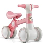 GYMAX Balance Bike, No Pedal Baby Walker Push Ride On Toy with 2 Widened EVA Wheels, Ergonomic Ha...