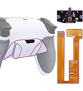 eXtremeRate Dark Gray Rubberized Grip Programable RISE4 Remap Kit for ps5 Controller BDM-030, Upg...