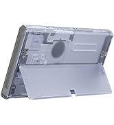 eXtremeRate Clear Black Custom Full Set Shell for Nintendo Switch OLED, DIY Replacement Console B...