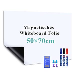 50 * 70cm Magnetic Self Adhesive Dry Erase White Board Wall Stickers