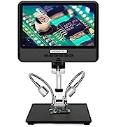 Andonstar AD409 Pro HDMI Digital Microscope with Endoscope, 10.1 inch LCD Screen Soldering Micros...