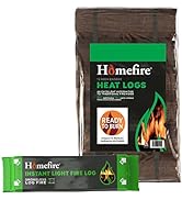 Homefire Firewood Burner Bundle (Logs, Kindling and Firelighers) - Perfect for Wood Burners, Mult...