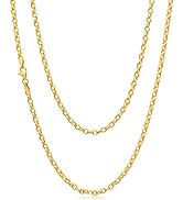 Alexander Castle 9ct Yellow Gold Oval Belcher Chain Necklace - 4.6g - 22