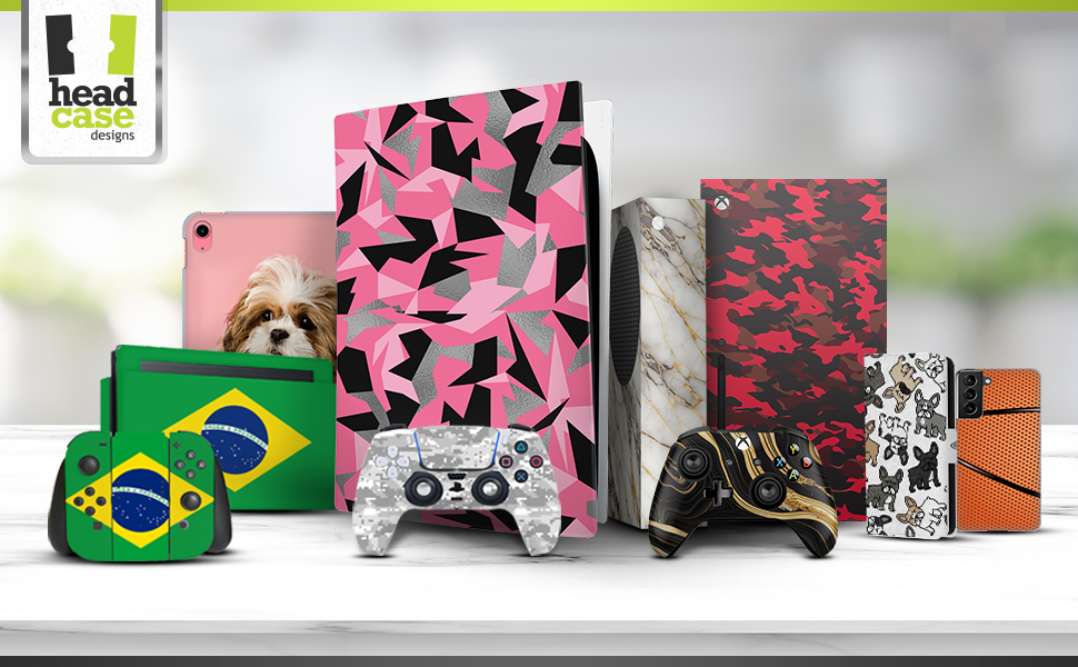 gaming skin PlayStation Xbox Nintendo head exclusive designs premium collectible sleek