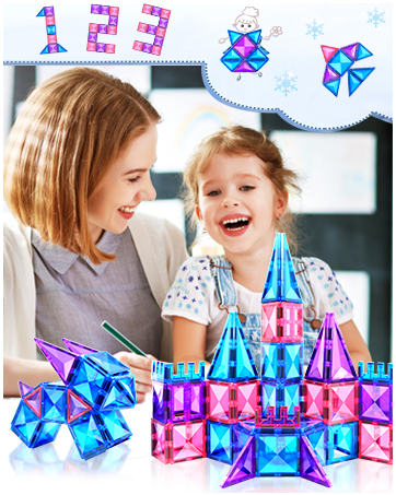 Magnetic Building Blocks Toys for 3 4 5 6 7