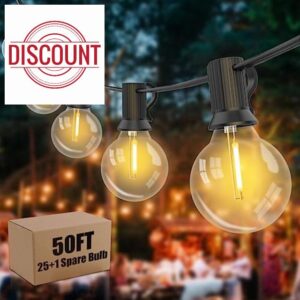 Yuusei LED Outdoor String Lights 50Ft