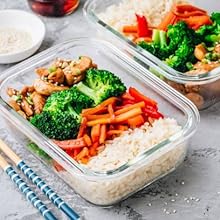 glass meal prep container