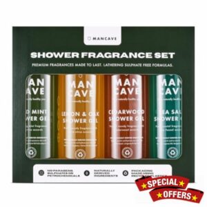 ManCave Men's Ultra-Premium Shower Gel Fragrance Gift Set