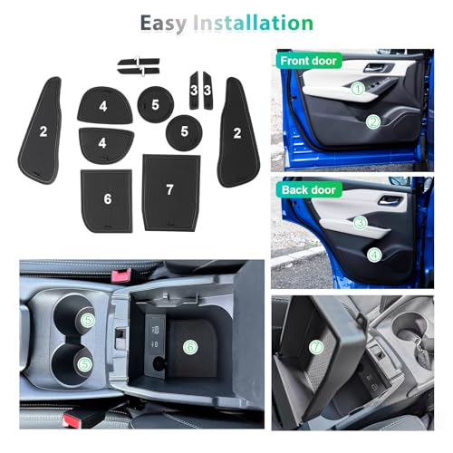 Qashqai e-Power Rubber Mats Non-Slip Non-Slip Centre Console Door Seam Mats