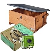 Green Feathers HD 1080p WiFi Wildlife Camera & Side View Birdbox - Garden Wildlife Camera & Habit...
