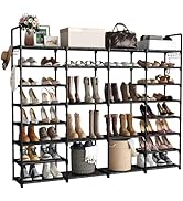 Yusong Shoe Bench with 2 Hall Tree Coat Racks Stand, 35.4