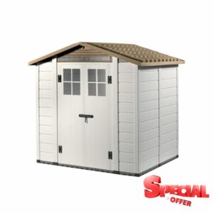 Tuscany Evo 200 PVC Garden Shed with Floo