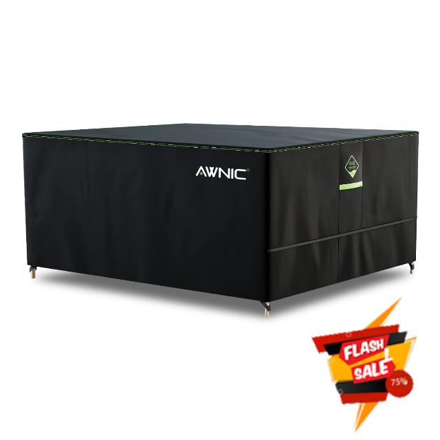 AWNIC Garden Furniture Cover Waterproof with Hooks Heavy Duty 420D Oxford