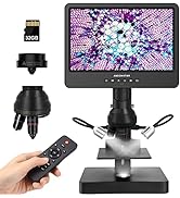 Andonstar AD203 Handheld Digital Microscope, Portable Pocket Microscope with 4 inch Screen for Ki...
