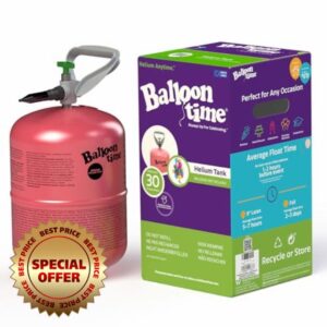 Amscan 9919088 - Balloon Inflating 100% Helium Gas Canister Compact Cylinder - Can Fill up to 30 9" Latex Balloons