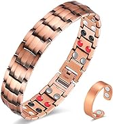 Vicmag Men Magnetic Bracelets Titanium Steel Magnet Bracelet Ultra Strength Double Row 3500 Gauss...