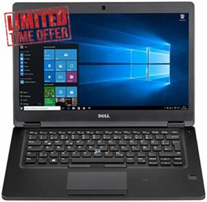 Dell Latitude 5490 | 14 inch Full HD FHD Business Laptop | Intel 8th Gen i5-8350U Quad Core | 16GB DDR4 | 256GB SSD | Win 10 Pro (Renewed)
