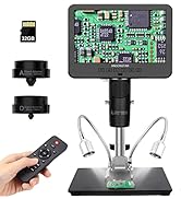 Andonstar AD249S 10.1 Inch HDMI Digital Microscope, 4000x 3 Lens 2160P UHD Video Record, Biologic...