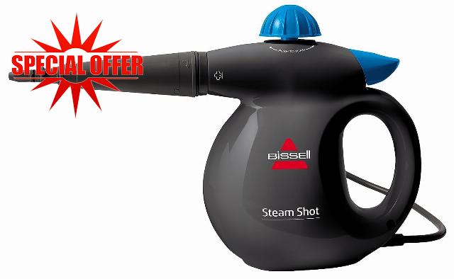 BISSELL SteamShot | Multi-Purpose Handheld Steam Cleaner | Natural Chemical-Free Cleaning | 2635E
