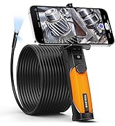 Dual Lens Endoscope Camera for iPhone, Teslong 1080P HD Endoscope Inspection Camera with 8+1 LED ...