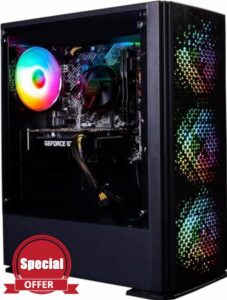 Veno Scorp Gaming PC Desktop Computer: i7-3770 3.90Ghz - 16GB RAM – RTX 3050 6GB - 256GB SSD - 1TB HDD - 500W 80+ PSU - Vortex ARGB CASE - WIFI - WINDOWS 1